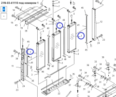 21N-03-41110 Секция радиатора охлаждения Komatsu