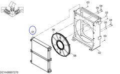 YA00004881 Радиатор масляный Hitachi ZX870-5G