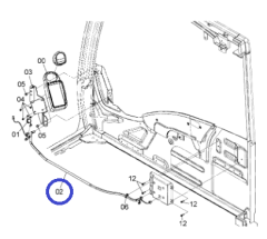 4708451 Жгут проводов монитора Hitachi