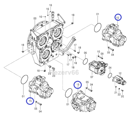 4635645 Насос гидравлический K3V280 HITACHI