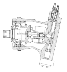 4278291 Насос гидравлический Hitachi EX400 (Rexroth A7VO250)