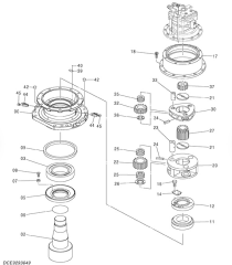 9293649 Редуктор поворота (без гидромотора) HITACHI ZX870-5G