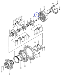 2038915 Вал редуктора хода Hitachi 2038915 Вал редуктора хода Hitachi